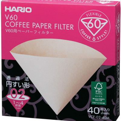 Filtre Hario V60-02 Misarashi box 40ks